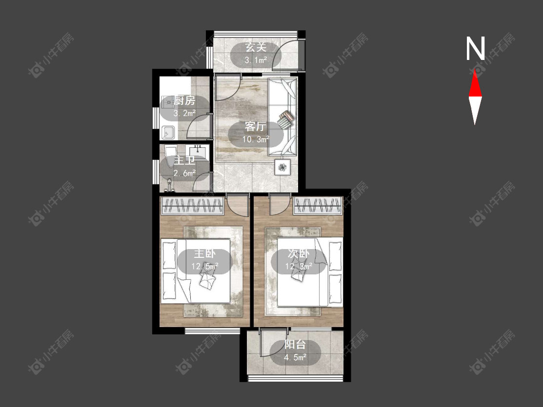 常州丽华三村在售二手房源户型图_小牛看房