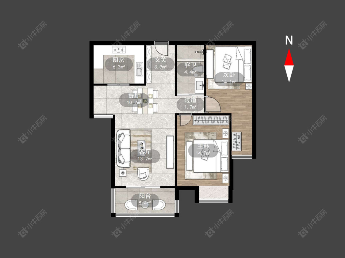 青山湾南区房源户型图 常州青山湾南区在售二手房源户型图_小牛看房