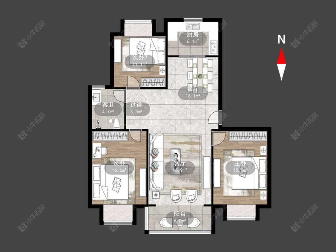 常州红梅假日花苑在售二手房源户型图_小牛看房