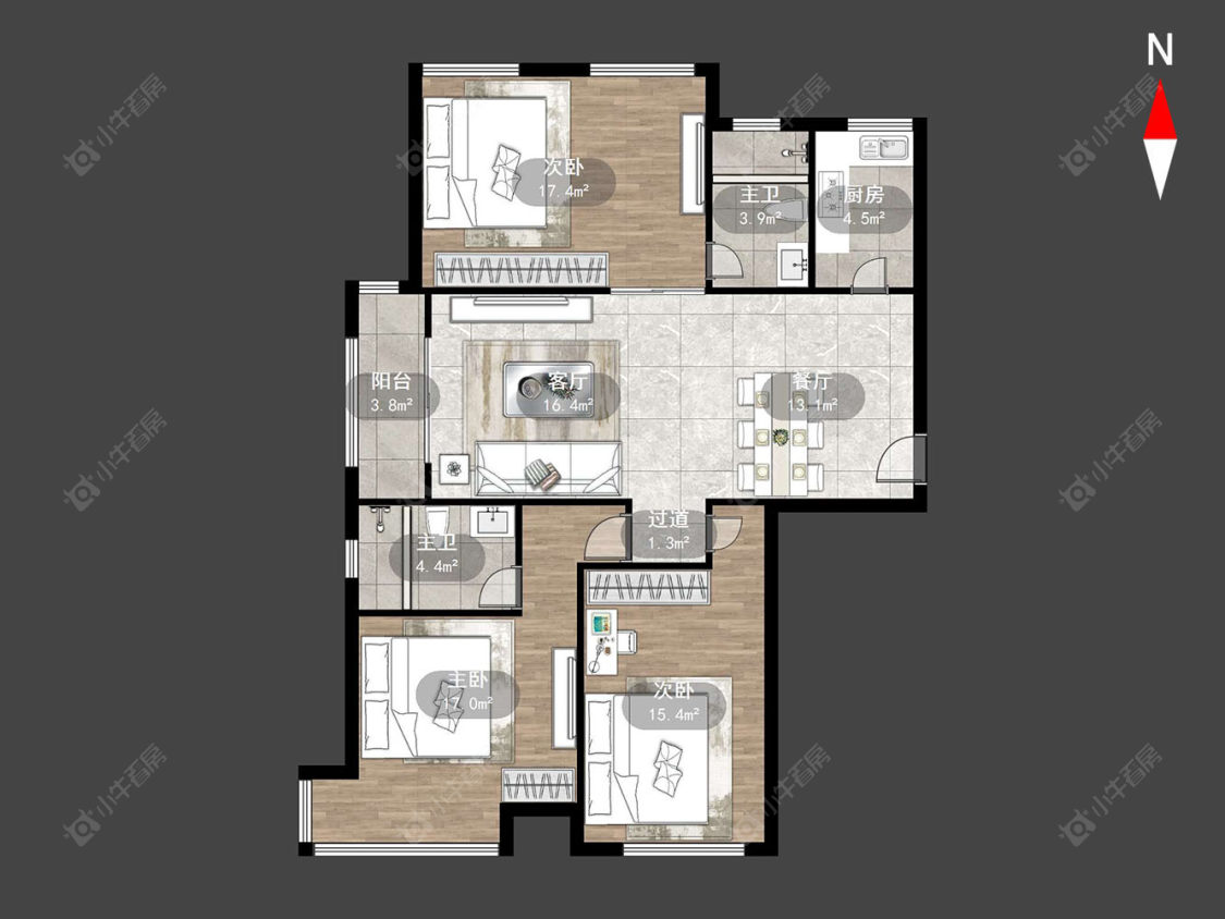 常州保利公园九里在售二手房源户型图_小牛看房