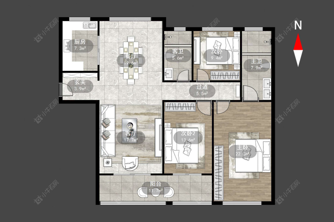 常州星河国际九区在售二手房源户型图_小牛看房