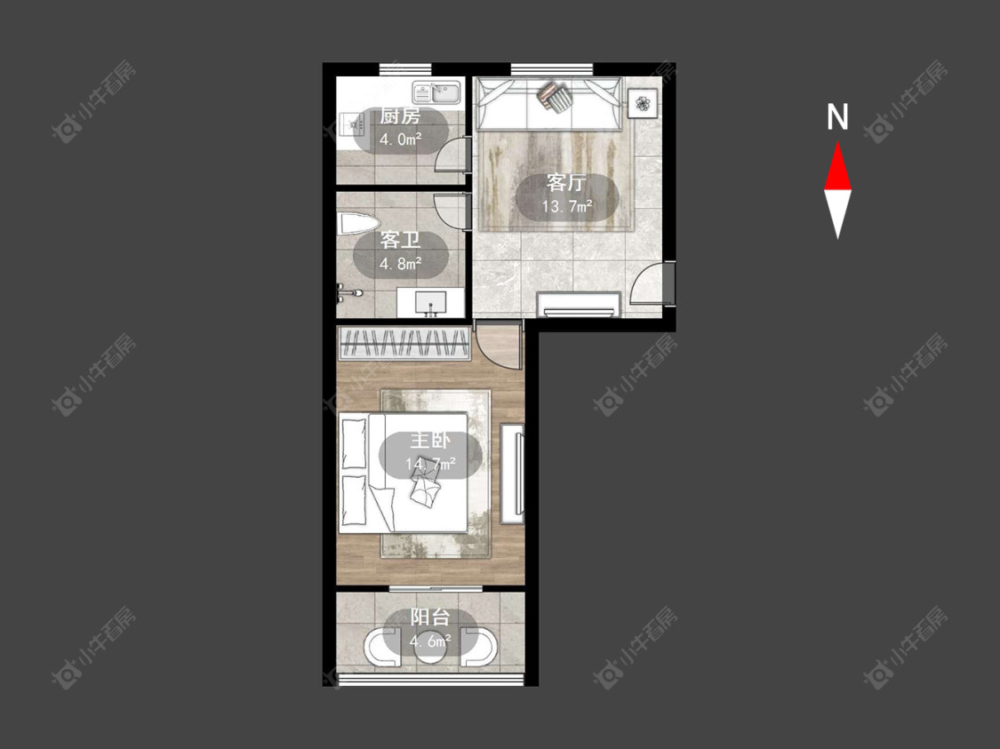 常州红梅新村在售二手房源户型图_小牛看房