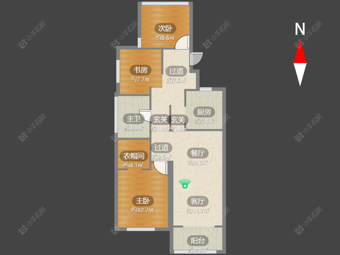 常州新城悠活城在售二手房源户型图_小牛看房