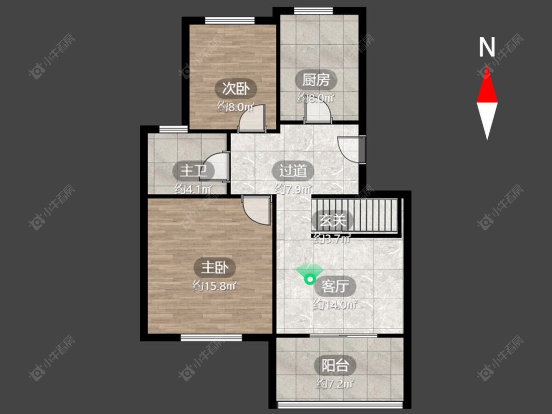 常州魏村花园在售二手房源户型图_小牛看房