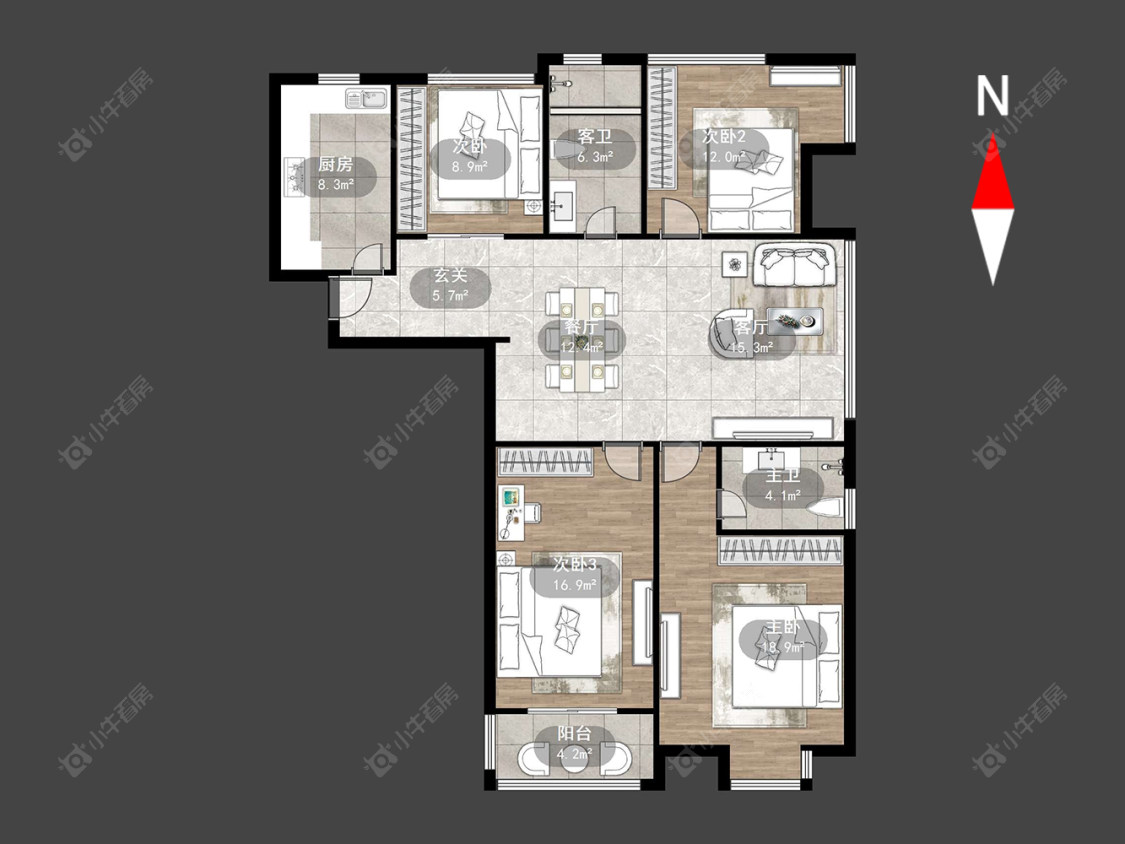 常州凤凰名城在售二手房源户型图_小牛看房
