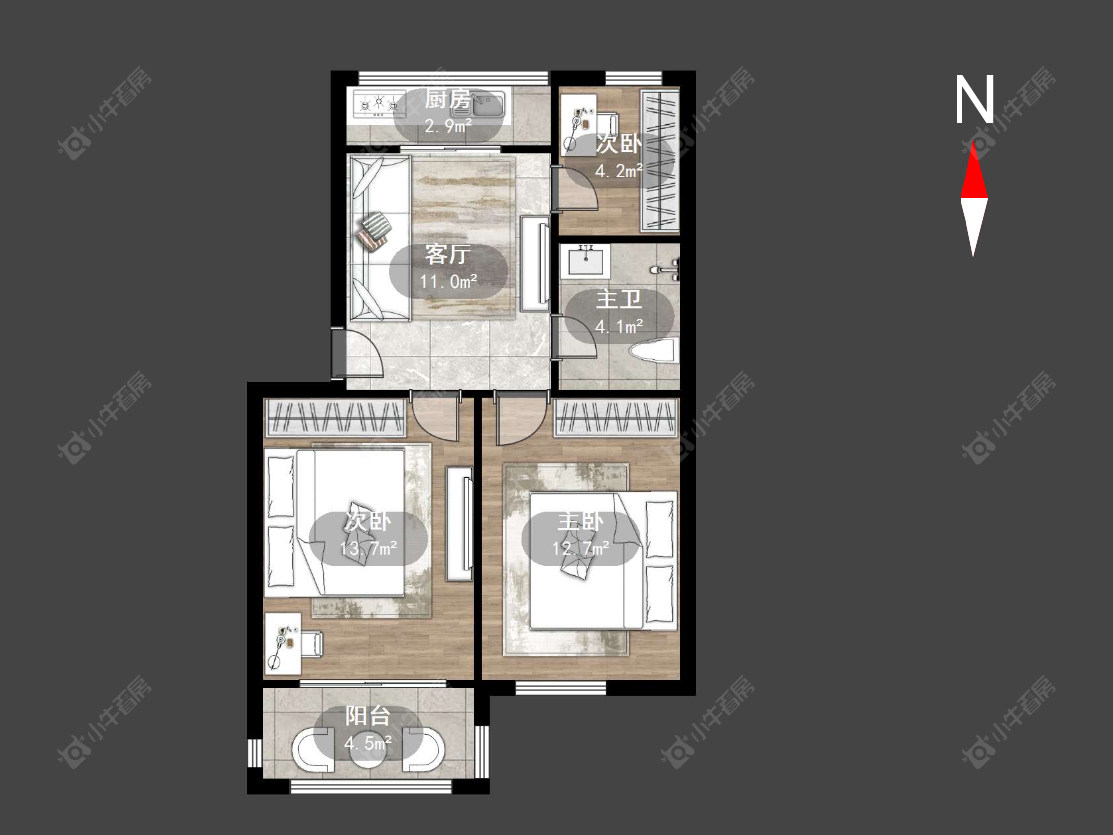 常州丽华三村在售二手房源户型图_小牛看房
