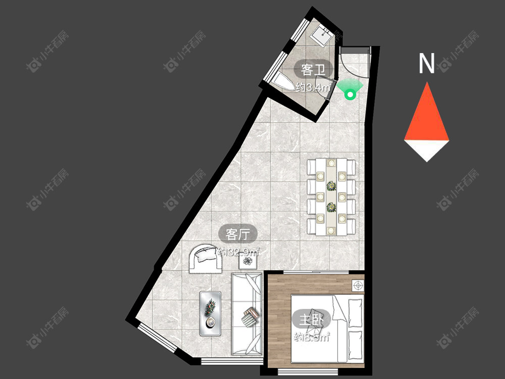 泰盈八千里房源户型图 常州泰盈八千里在售二手房源户型图_小牛看房