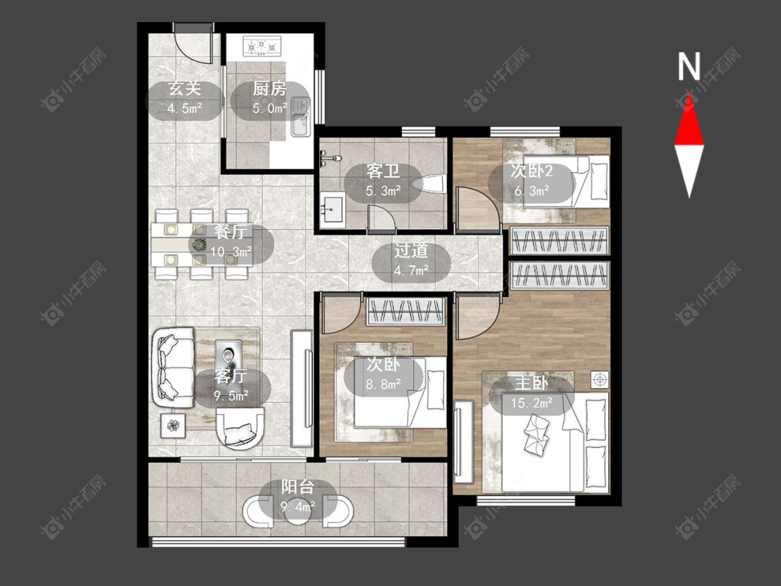 旭辉都会江来房源户型图 常州旭辉都会江来在售二手房源户型图_小牛看房