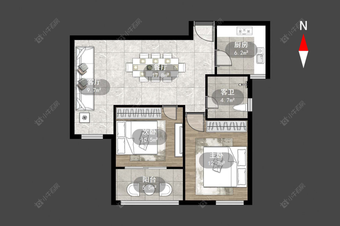 常州绿地峰云汇在售二手房源户型图_小牛看房