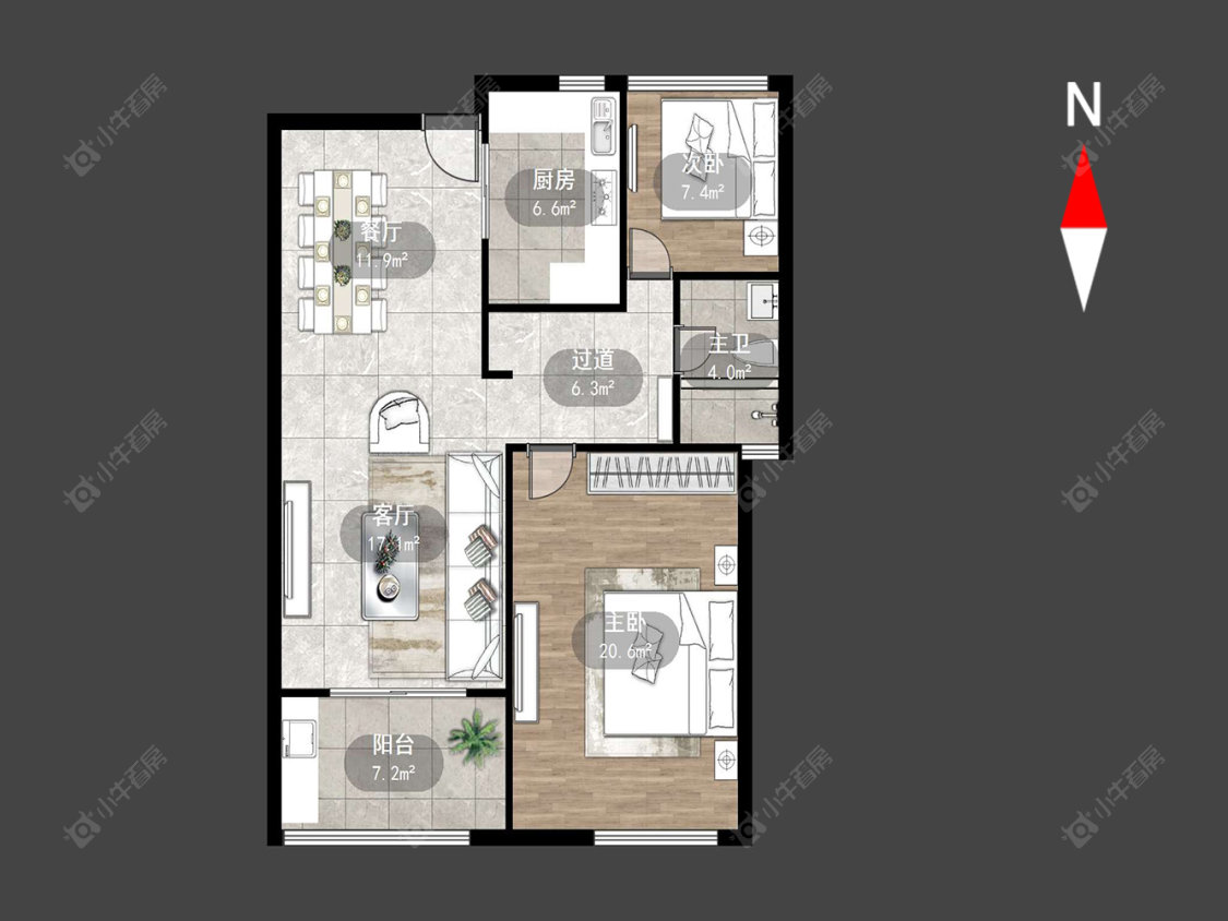 常州尚枫澜湾在售二手房源户型图_小牛看房