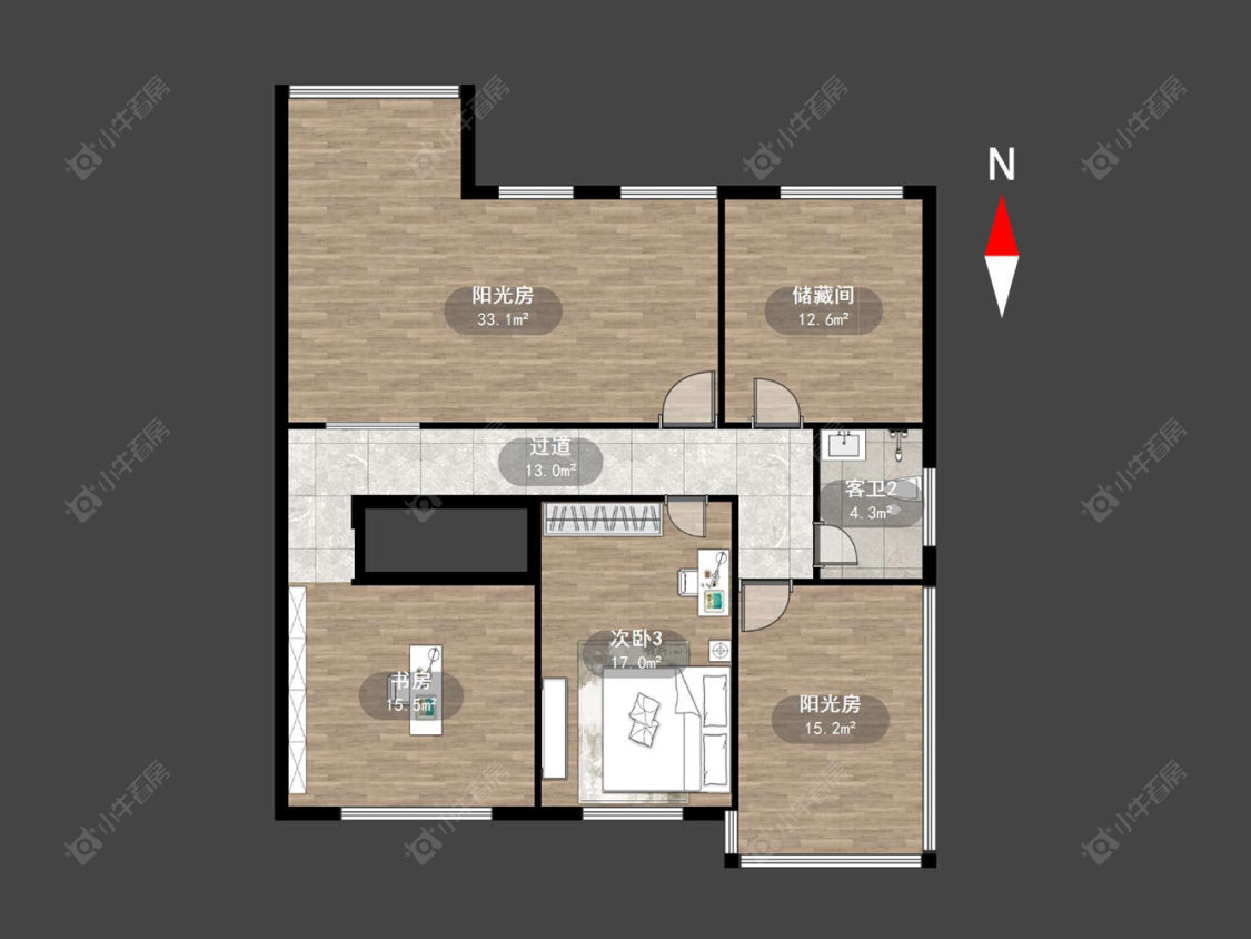 迎宾花园房源户型图 常州迎宾花园在售二手房源户型图_小牛看房