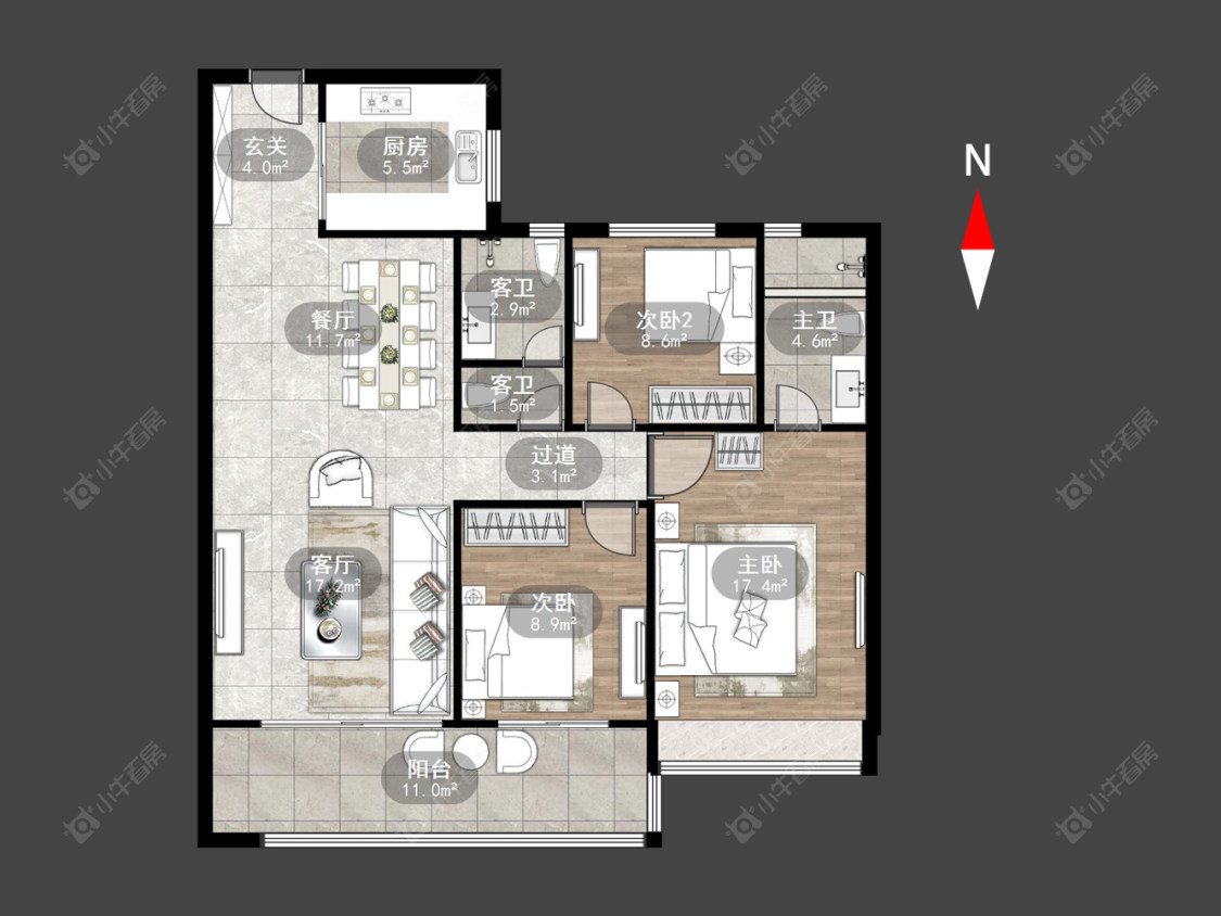 常州碧桂园壹号天禧在售二手房源户型图_小牛看房