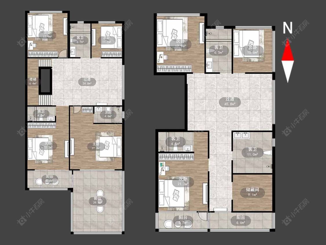 常州府南商务广场在售二手房源户型图_小牛看房