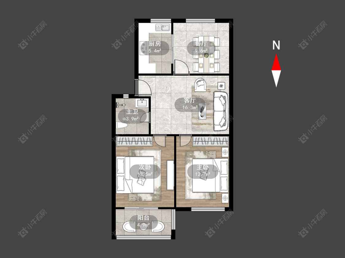 新龙花苑西区房源户型图 常州新龙花苑西区在售二手房源户型图_小牛看房