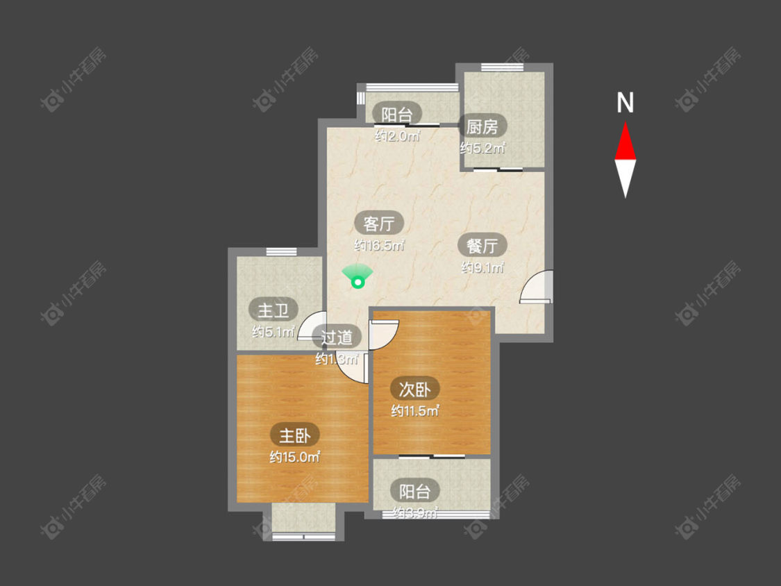 玉龙湾花园房源户型图 常州玉龙湾花园在售二手房源户型图_小牛看房