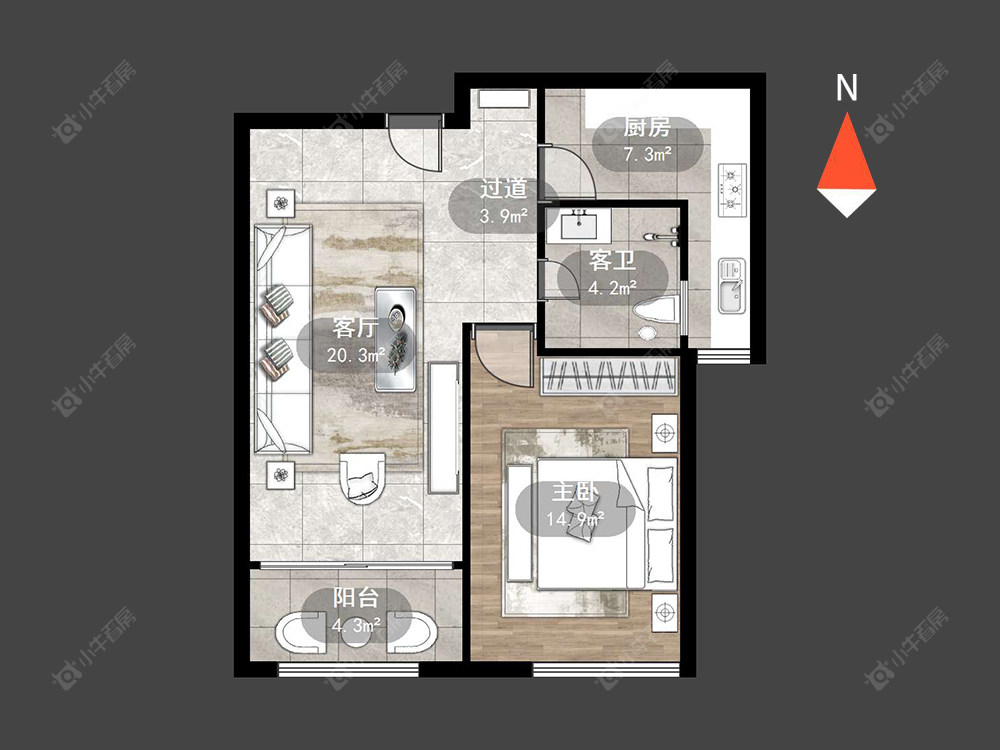 常州外滩1号在售二手房源户型图_小牛看房