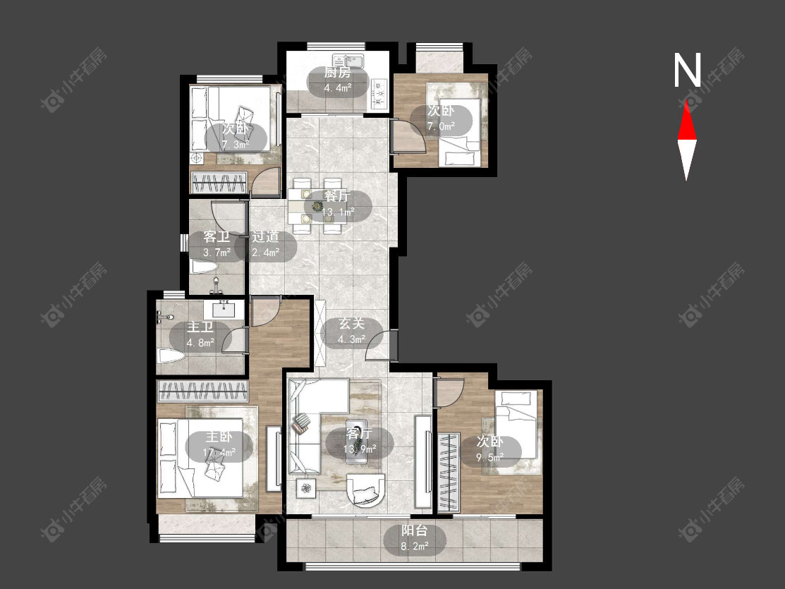 衡麓世家房源户型图 常州衡麓世家在售二手房源户型图_小牛看房