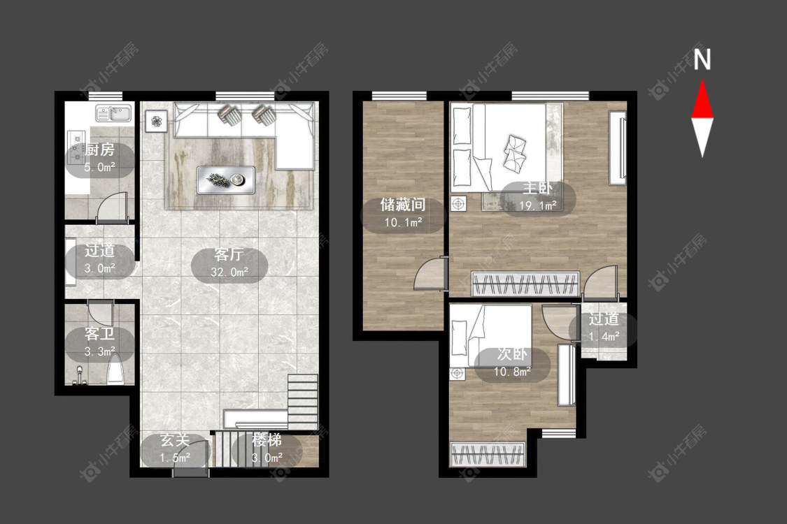 常州吾悦广场全能家公寓在售二手房源户型图_小牛看房
