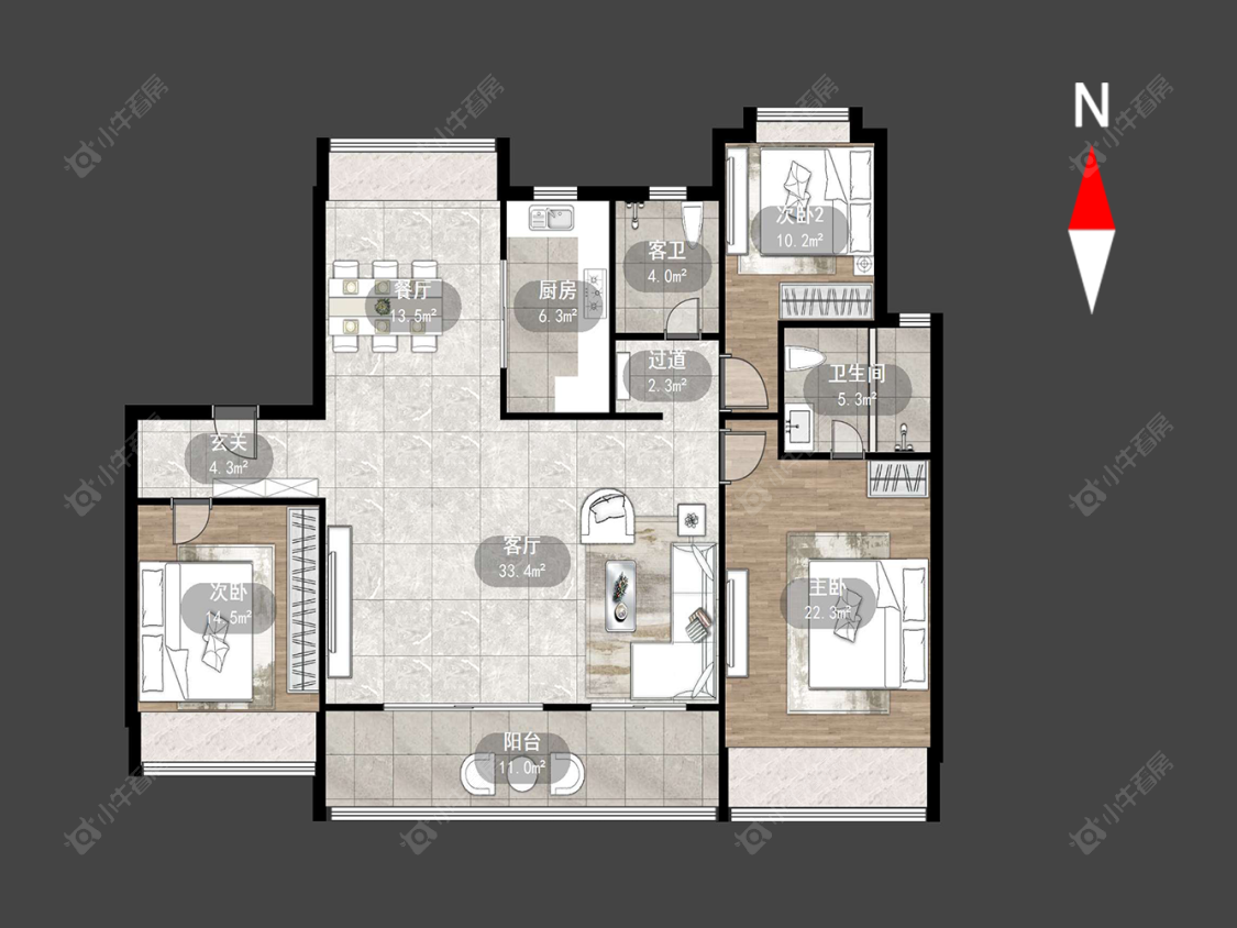 璟尚雅宸房源户型图 常州璟尚雅宸在售二手房源户型图_小牛看房