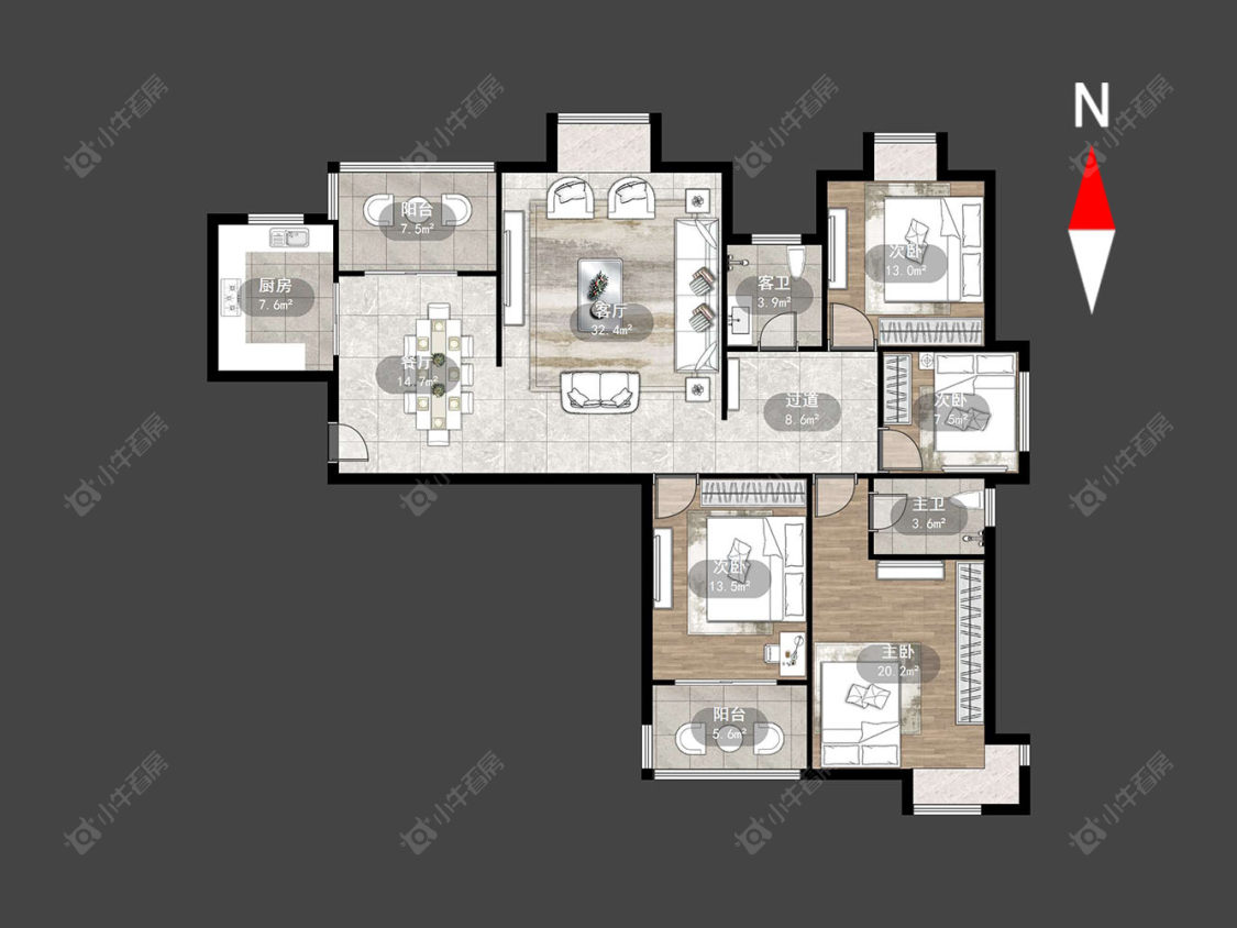 常州天隽峰在售二手房源户型图_小牛看房