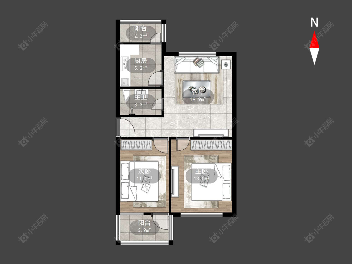 陈渡苑房源户型图 常州陈渡苑在售二手房源户型图_小牛看房