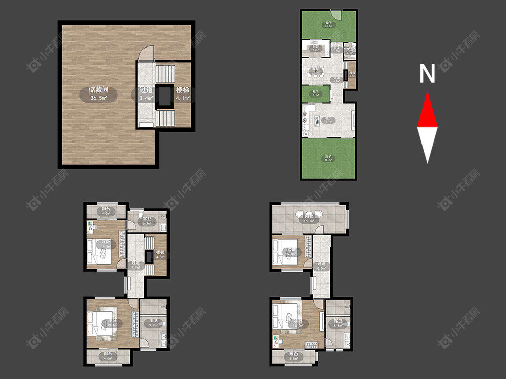 常州世家别院在售二手房源户型图_小牛看房