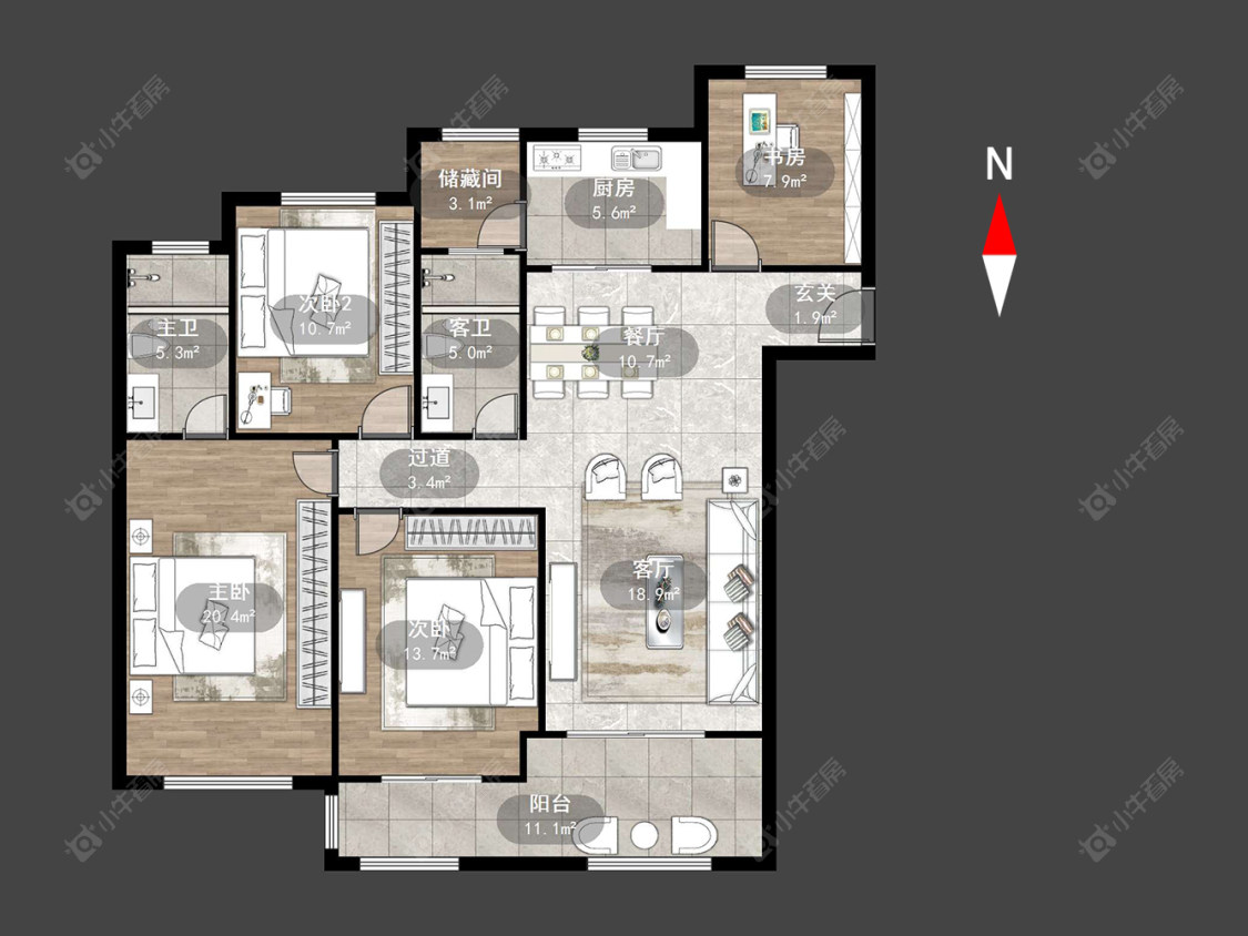 常州金新润园在售二手房源户型图_小牛看房