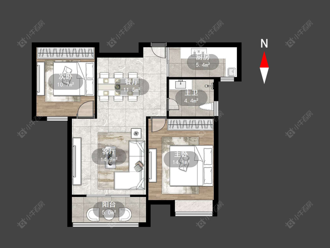 飞龙新苑房源户型图 常州飞龙新苑在售二手房源户型图_小牛看房