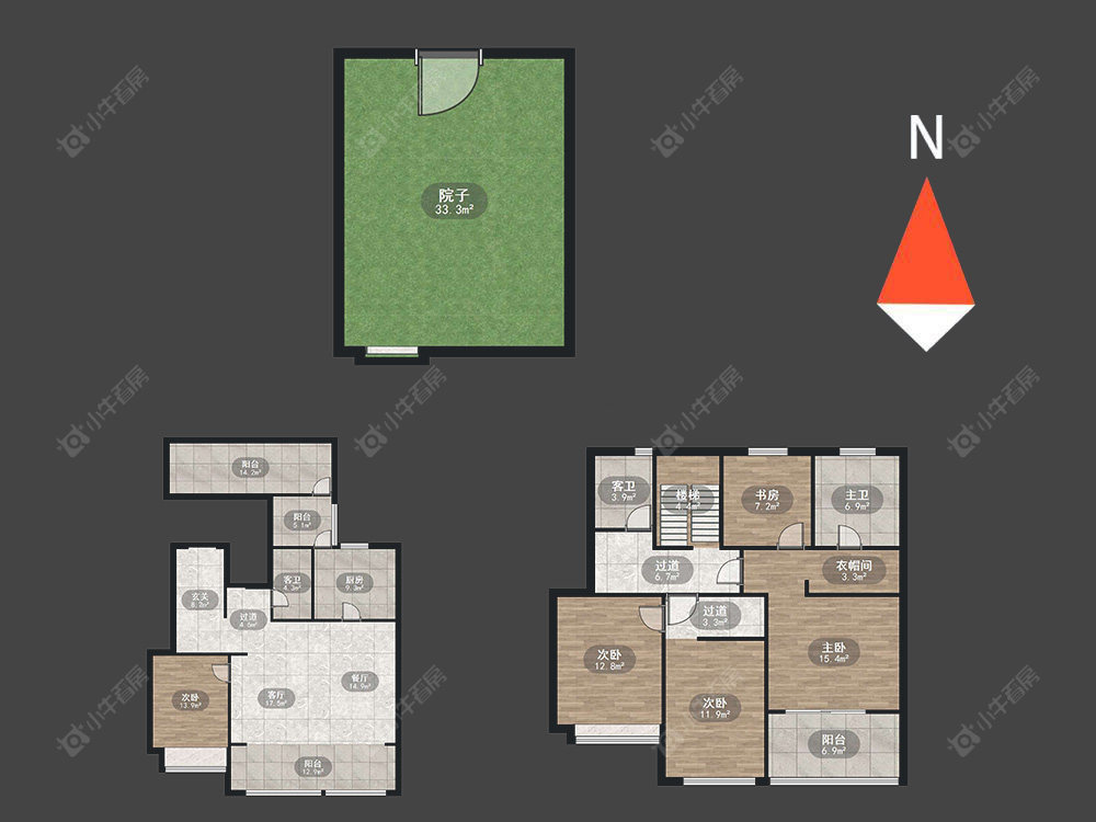 常州春秋金茂府在售二手房源户型图_小牛看房