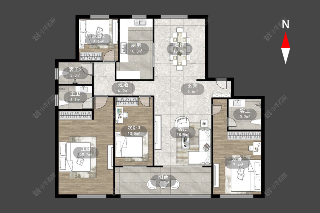 常州常发珑玥在售二手房源户型图_小牛看房