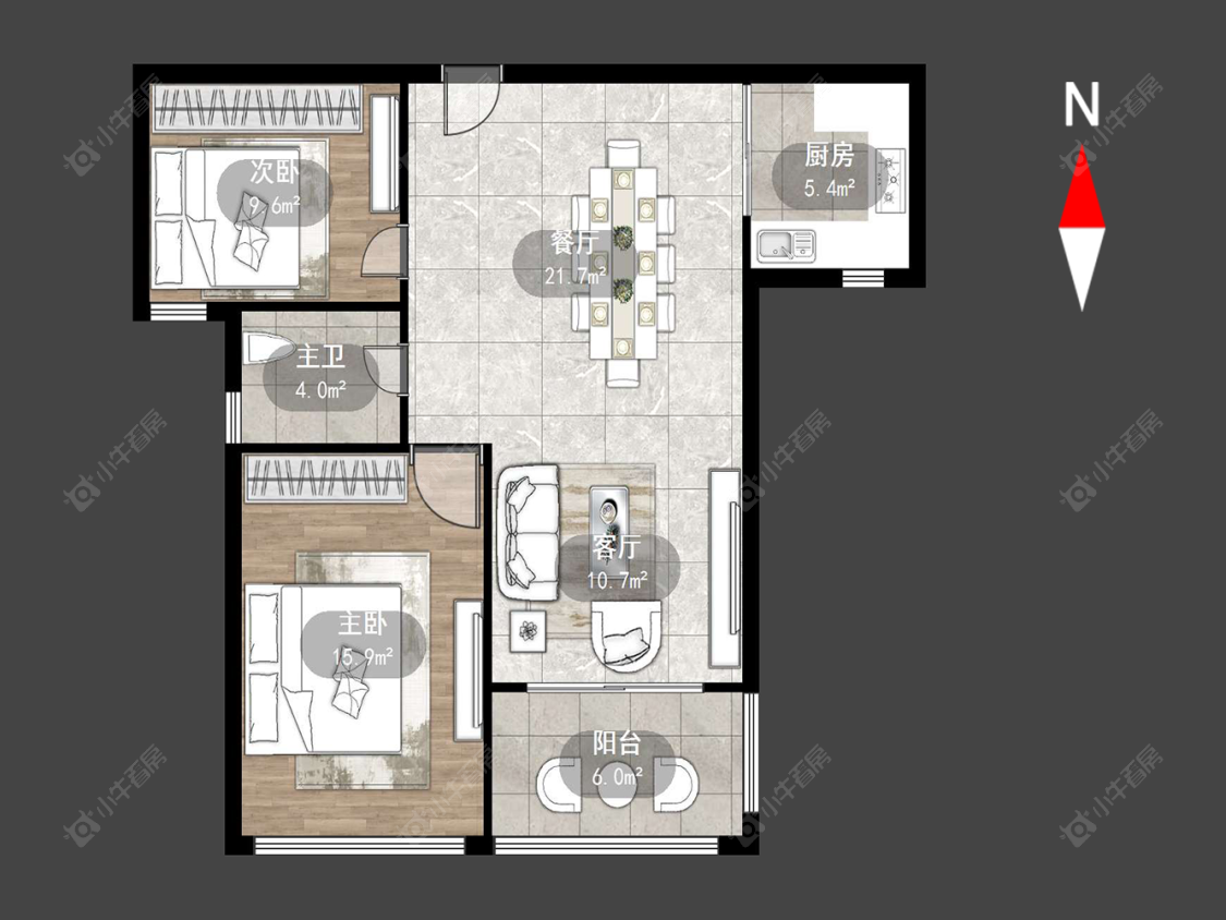 常州玉龙湾花园在售二手房源户型图_小牛看房