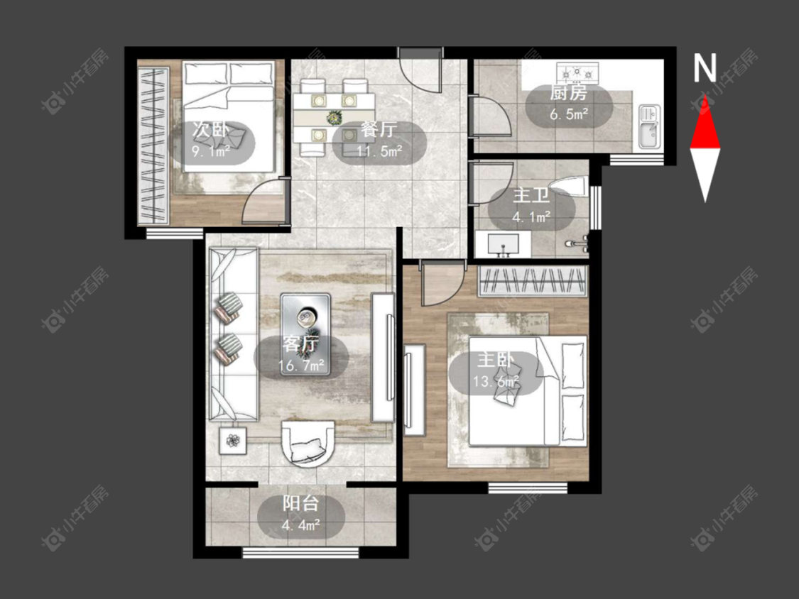 常州顺园九村在售二手房源户型图_小牛看房