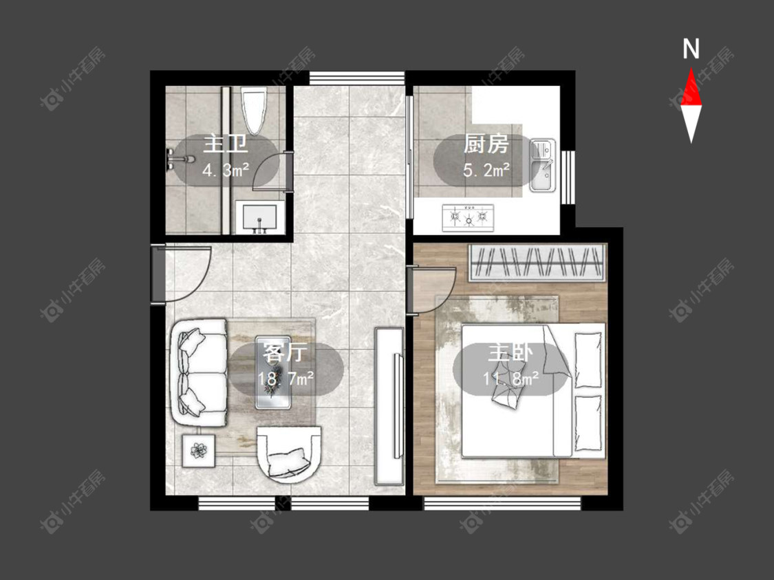 常州金地花苑在售二手房源户型图_小牛看房