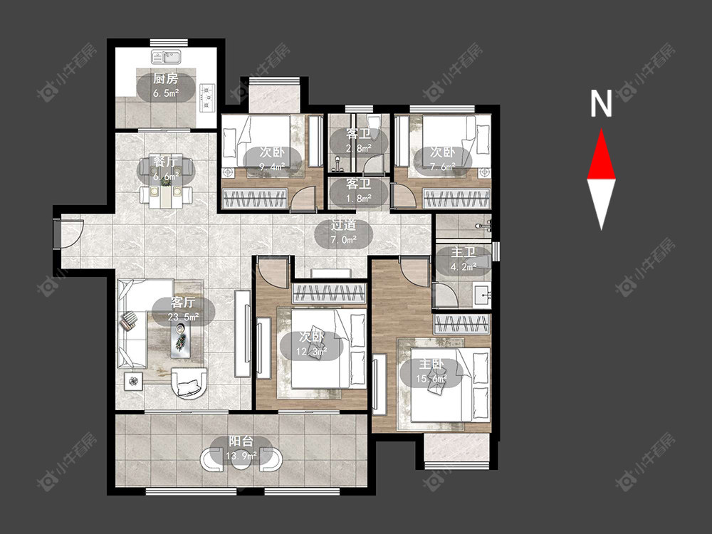 常州新城公馆荣域在售二手房源户型图_小牛看房