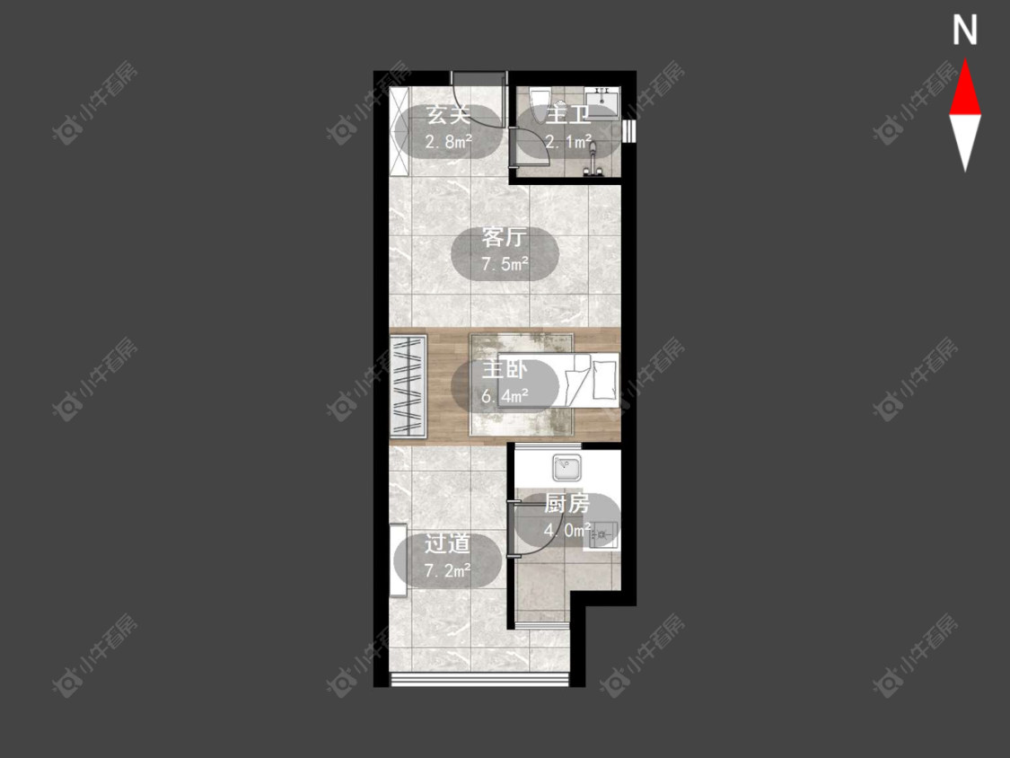 常州京城豪苑北区在售二手房源户型图_小牛看房
