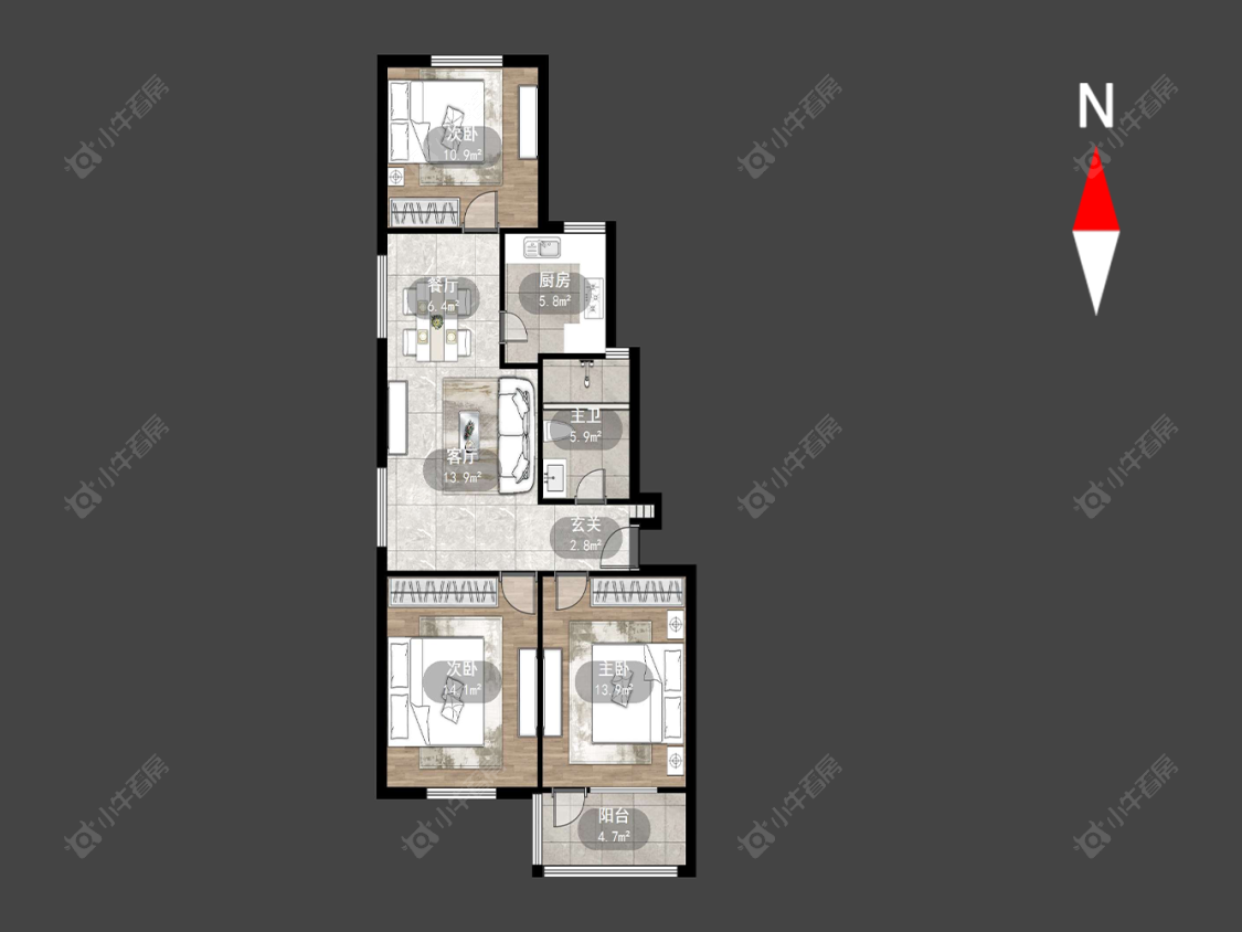 汇丰一村房源户型图 常州汇丰一村在售二手房源户型图_小牛看房