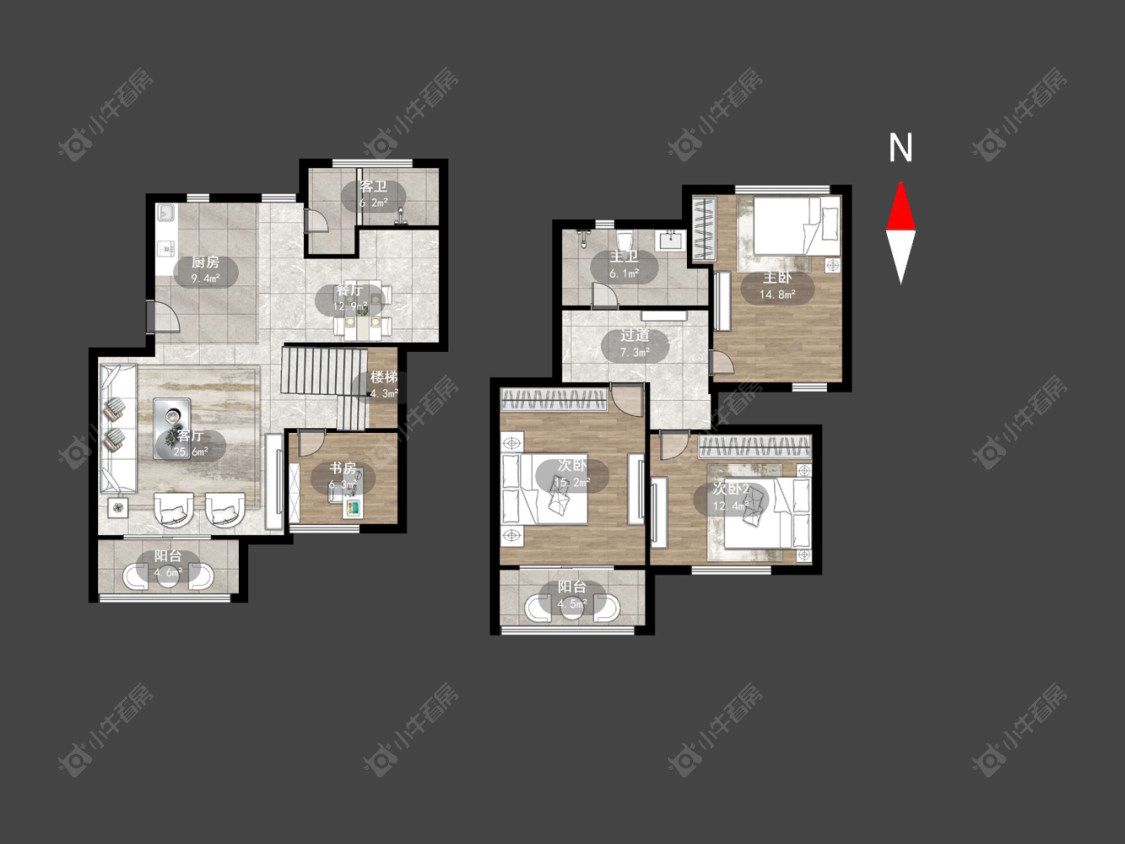 常州天安花园在售二手房源户型图_小牛看房