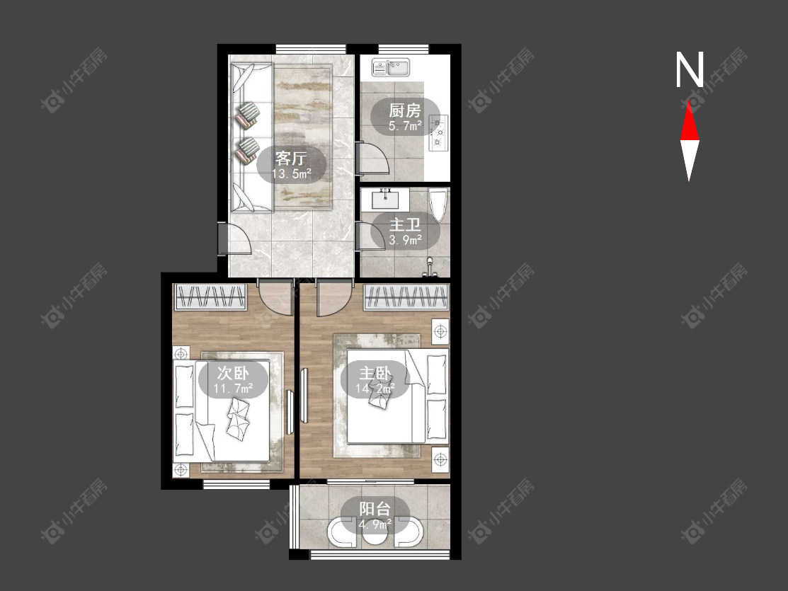 常州丽华三村南开小区在售二手房源户型图_小牛看房