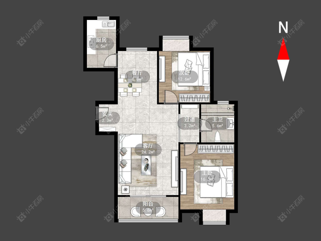 阳湖名城房源户型图 常州阳湖名城在售二手房源户型图_小牛看房