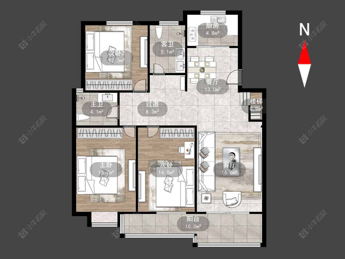 潞城花苑房源户型图 常州潞城花苑在售二手房源户型图_小牛看房