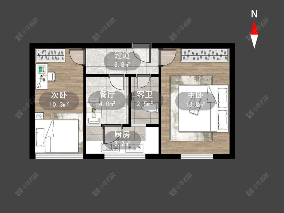 常州工房北区在售二手房源户型图_小牛看房