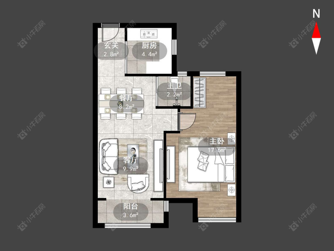 常州清云澜湾A区在售二手房源户型图_小牛看房