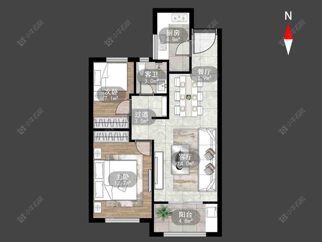 常州横麓雅居在售二手房房源户型图_小牛看房