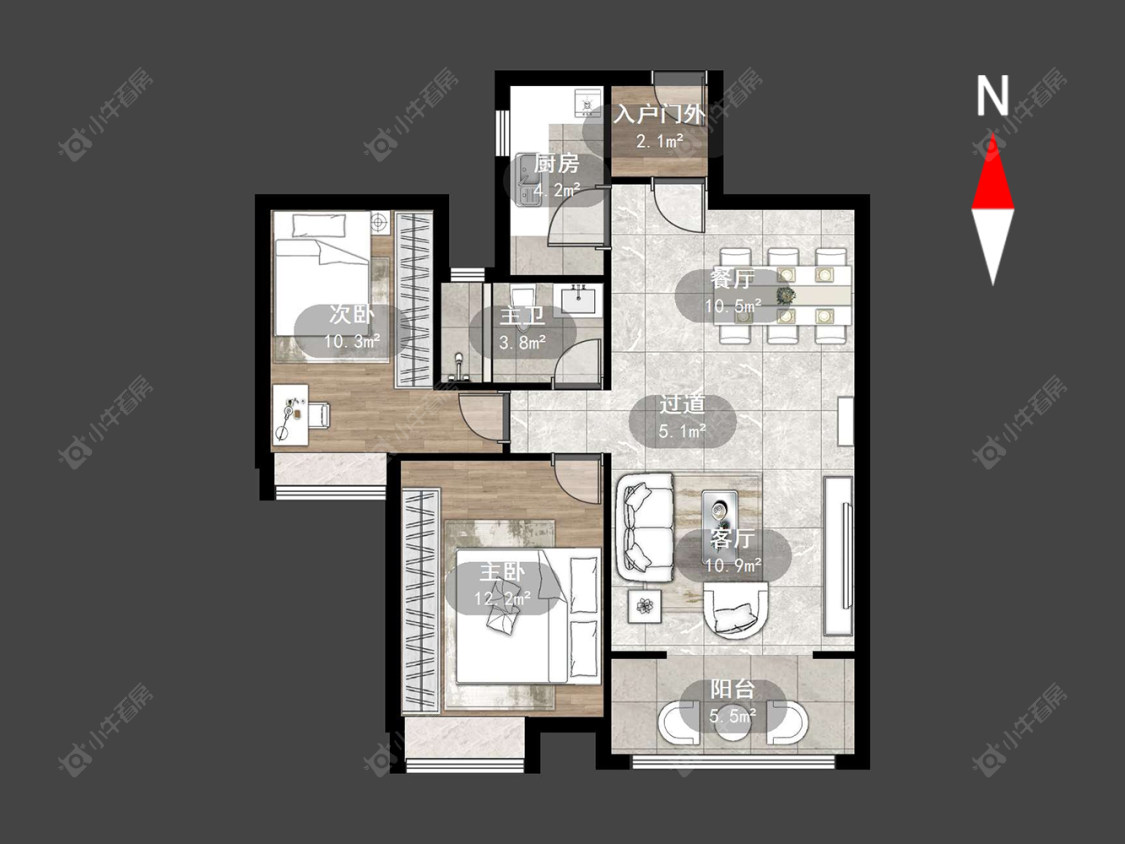 常州馨都苑在售二手房源户型图_小牛看房
