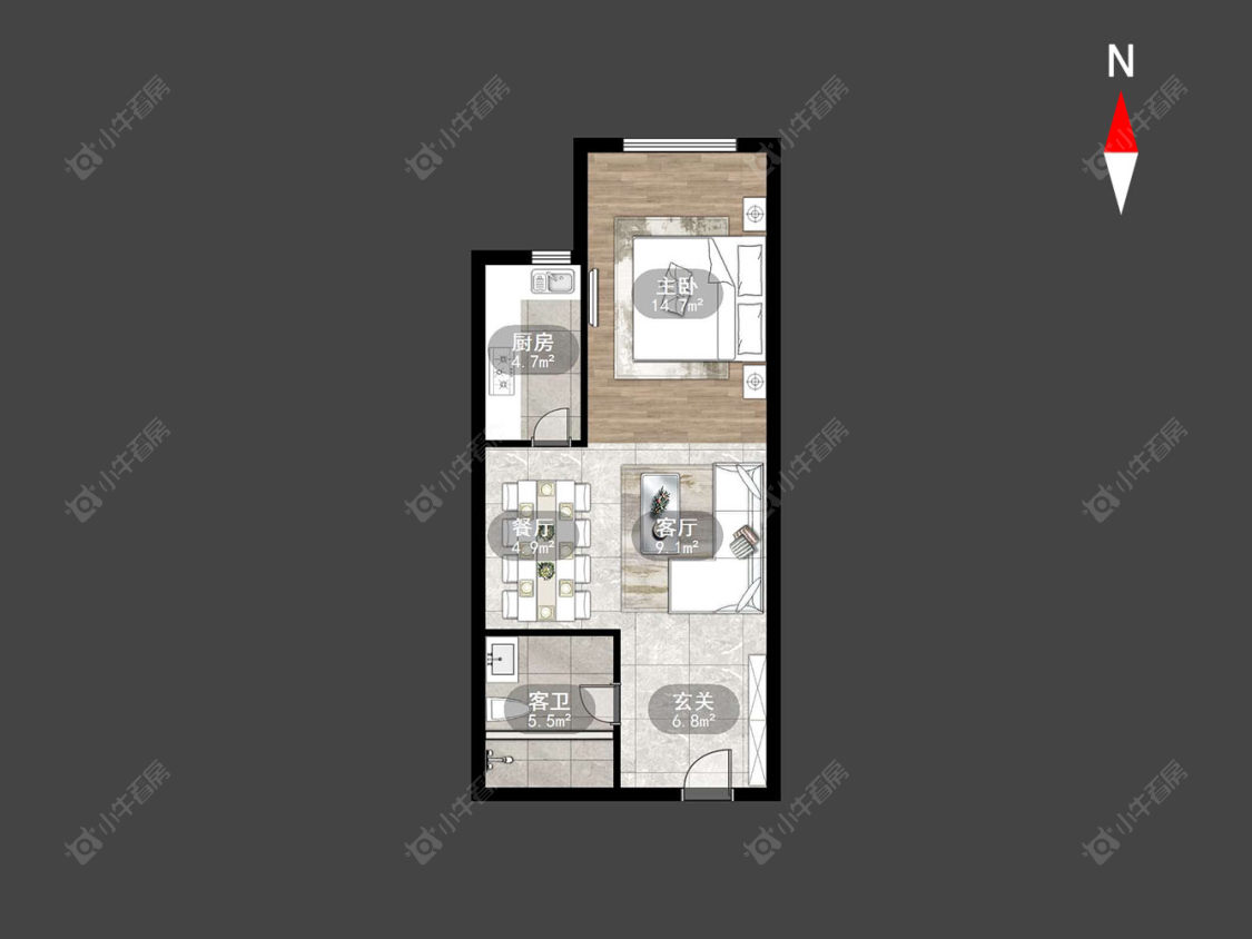 常州美吉特黄金公寓在售二手房房源户型图_小牛看房