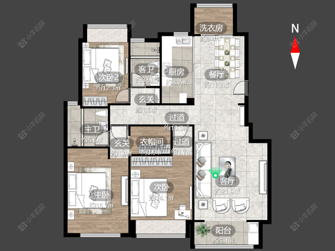 常州佳兆业凤凰湖壹号在售二手房源户型图_小牛看房