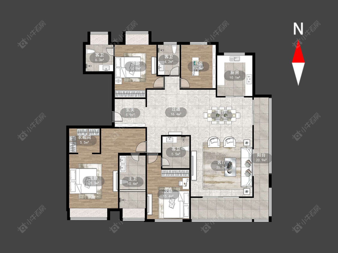 常州花语江南在售二手房源户型图_小牛看房