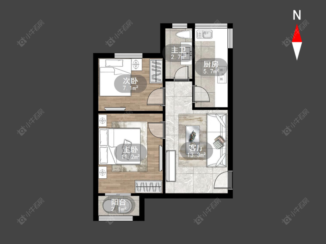 常州金玉苑在售二手房源户型图_小牛看房