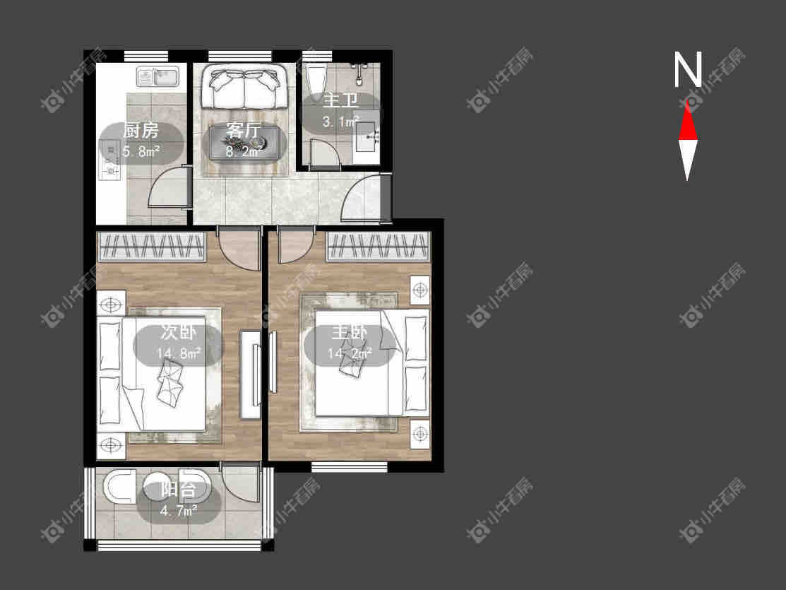 工人新村南房源户型图 常州工人新村南在租房源户型图_小牛看房