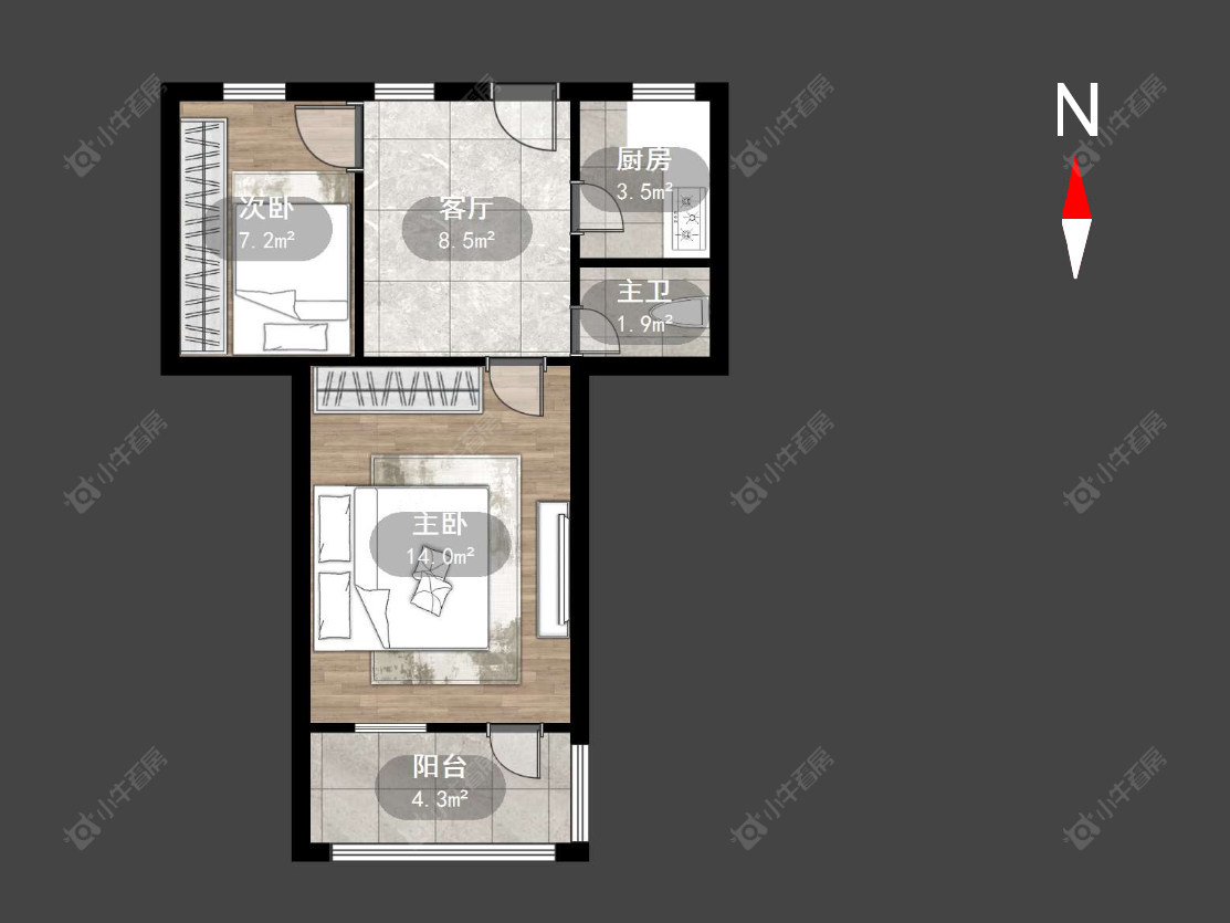 工人新村北房源户型图 常州工人新村北在售二手房源户型图_小牛看房